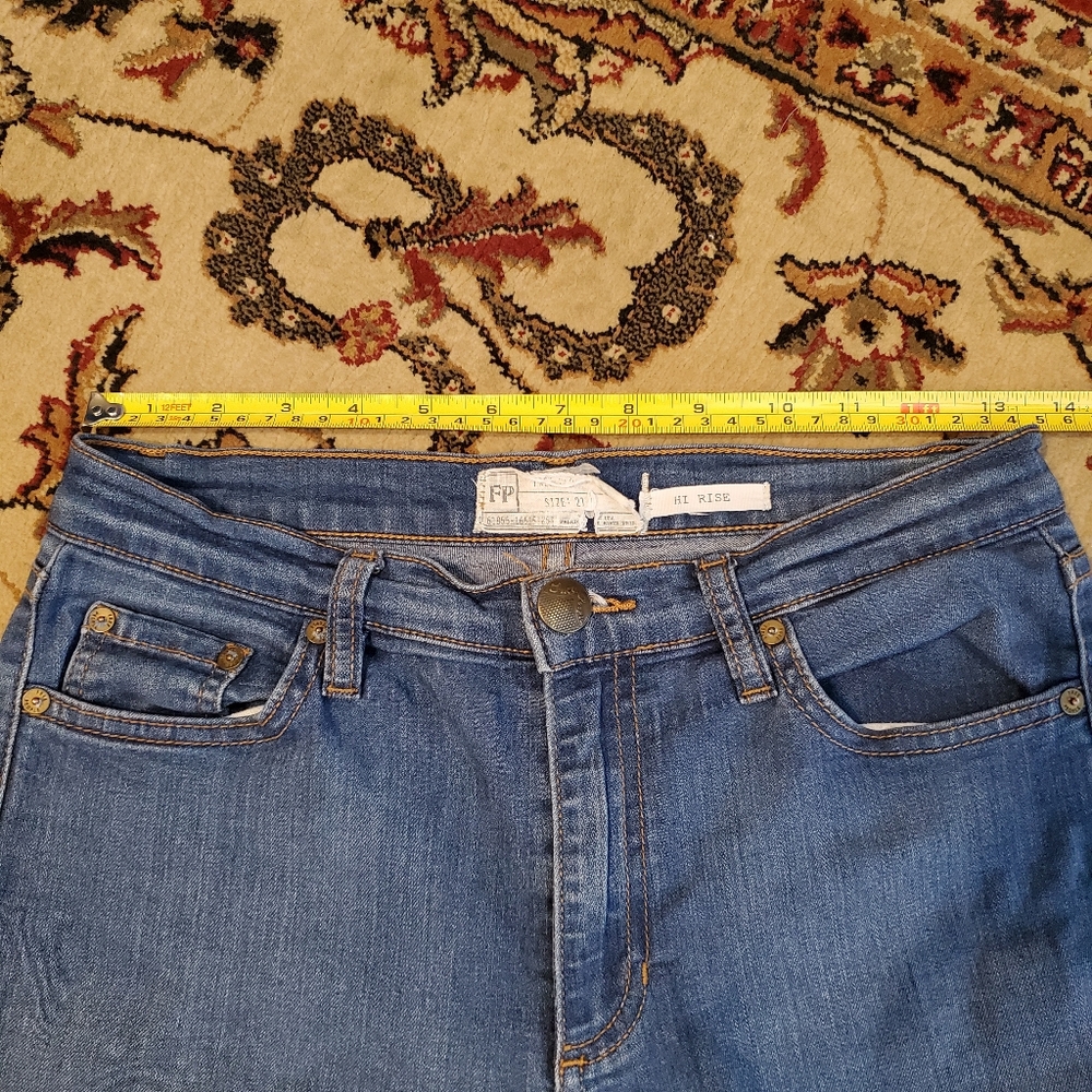 HP Free People Hi Rise Roller Skinny Jeans Size 27 - Picture 13 of 16
